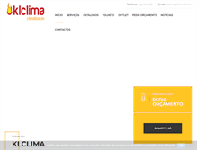 Tablet Screenshot of klclima.pt